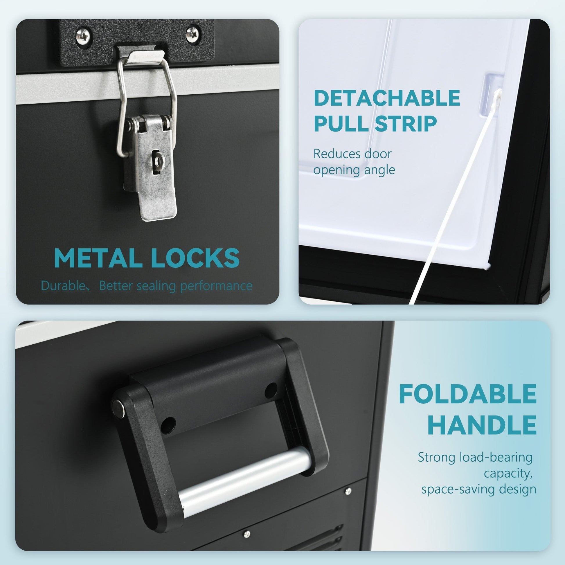 EUHOMY 12 Volt Refrigerator Car Refrigerator 12/24V DC 110-240V AC for Camping, Travel, Truck, Home - Euhomy